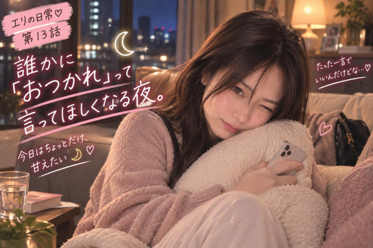 第13話｜仕事でちょっと疲れた日。誰かに「おつかれ」って言ってほしくなる夜