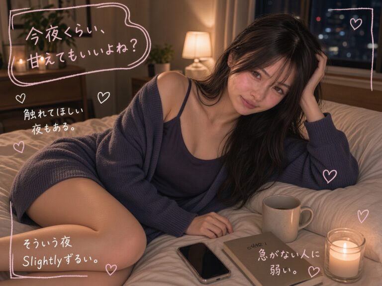 夜になると、少しだけ誰かに甘えたくなる。